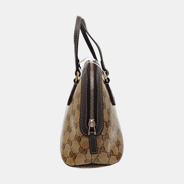 Monogram Coated Canvas Shoulder Bag Brown