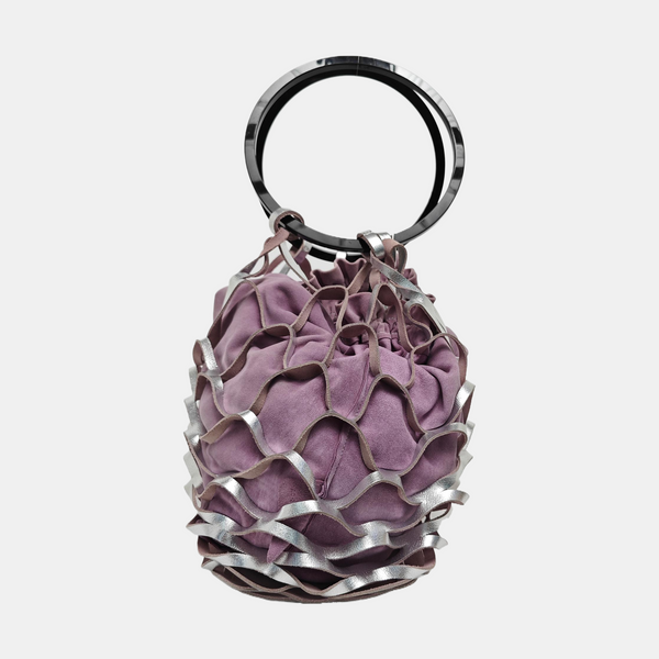 Special Material Shoulder Bag Purple