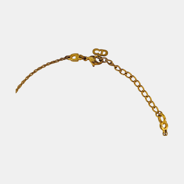 Dog Tag Metal Gold Necklace
