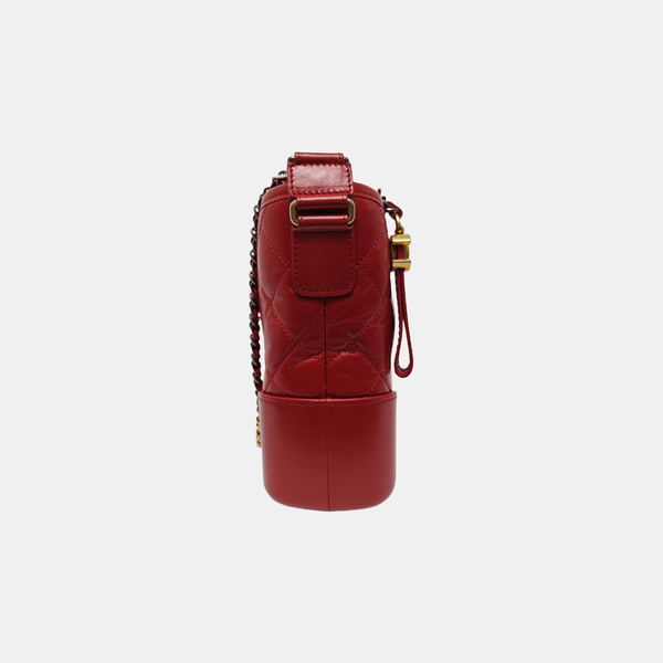 GABRIELLE Medium Quilted Calfskin Red