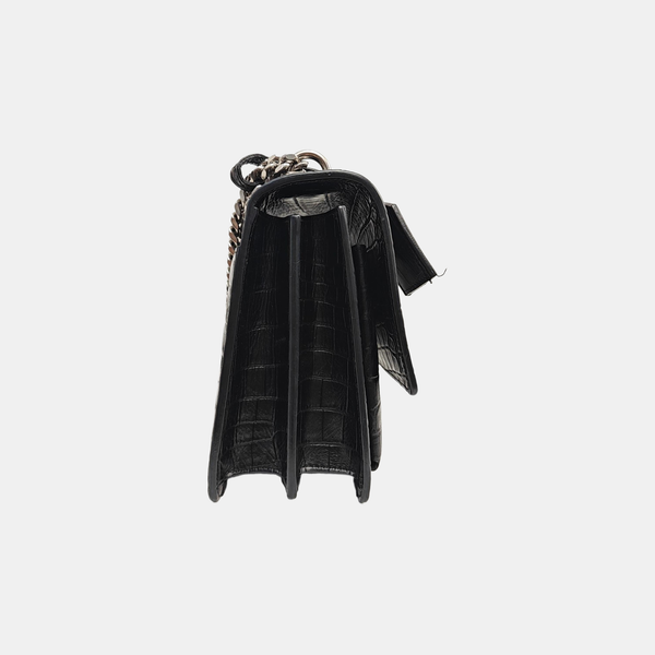 SUNSET Medium Calfskin Black