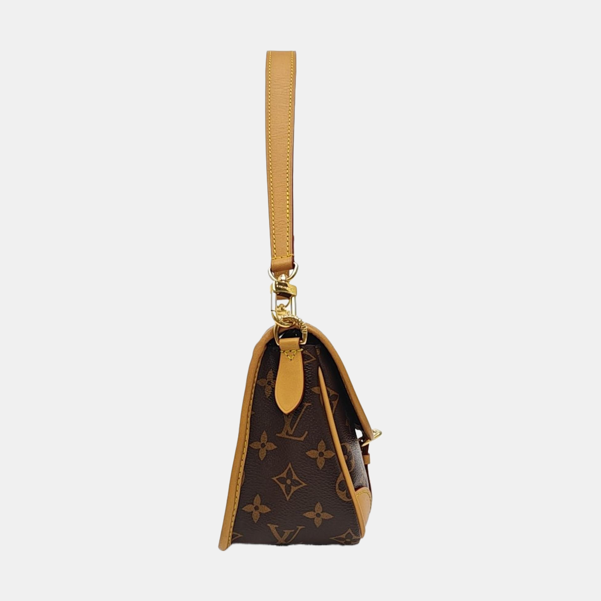 DIANE Monogram Coated Canvas Brown