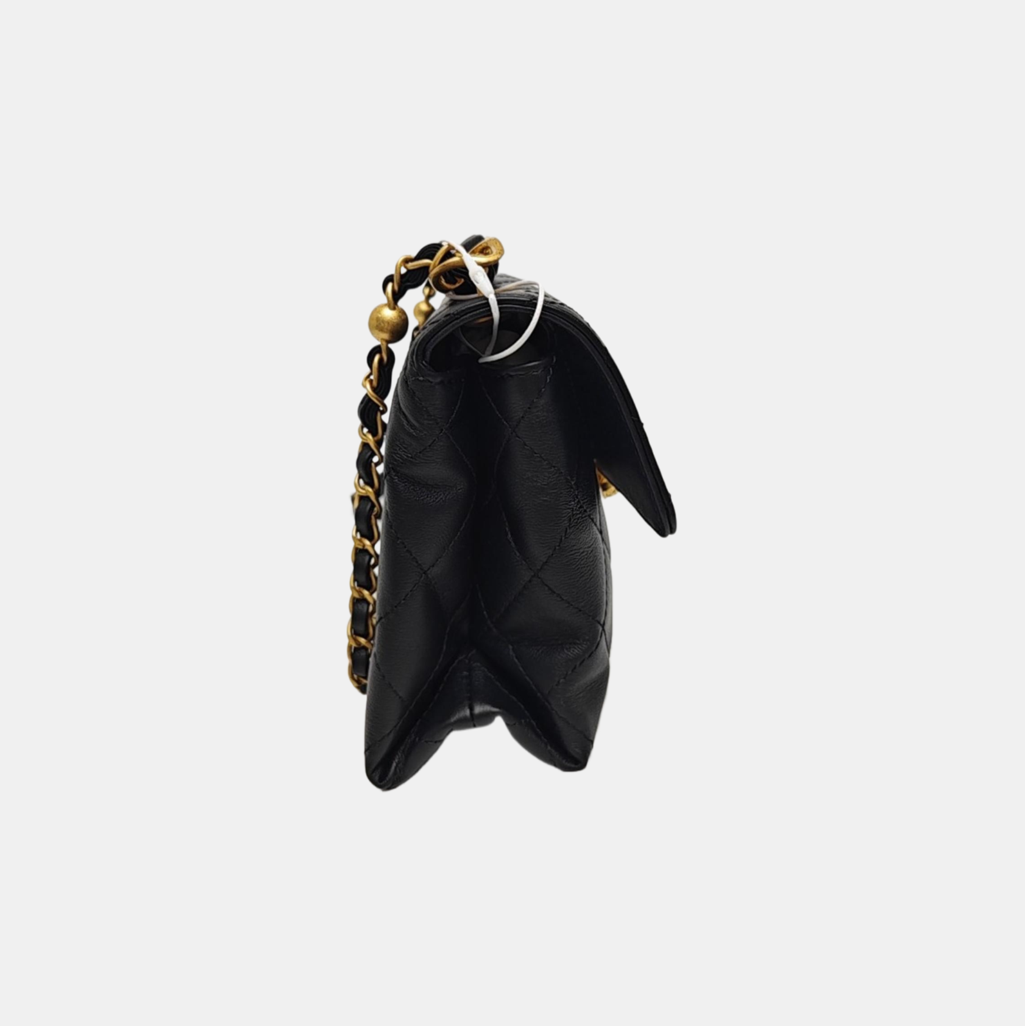 KELLY Small Quilted Calfskin Black