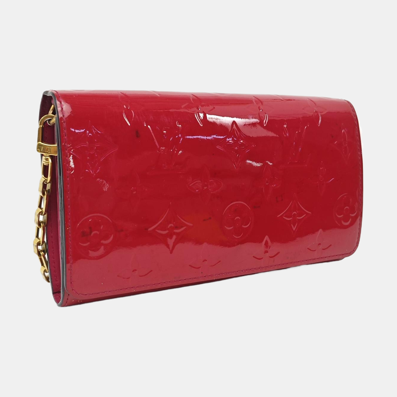 SARAH Monogram Patent Leather Red