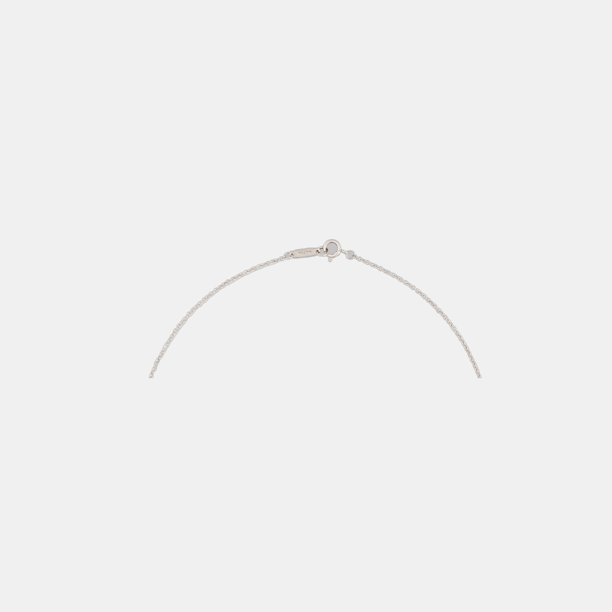 Tiffany T 18k White Gold Silver Necklace