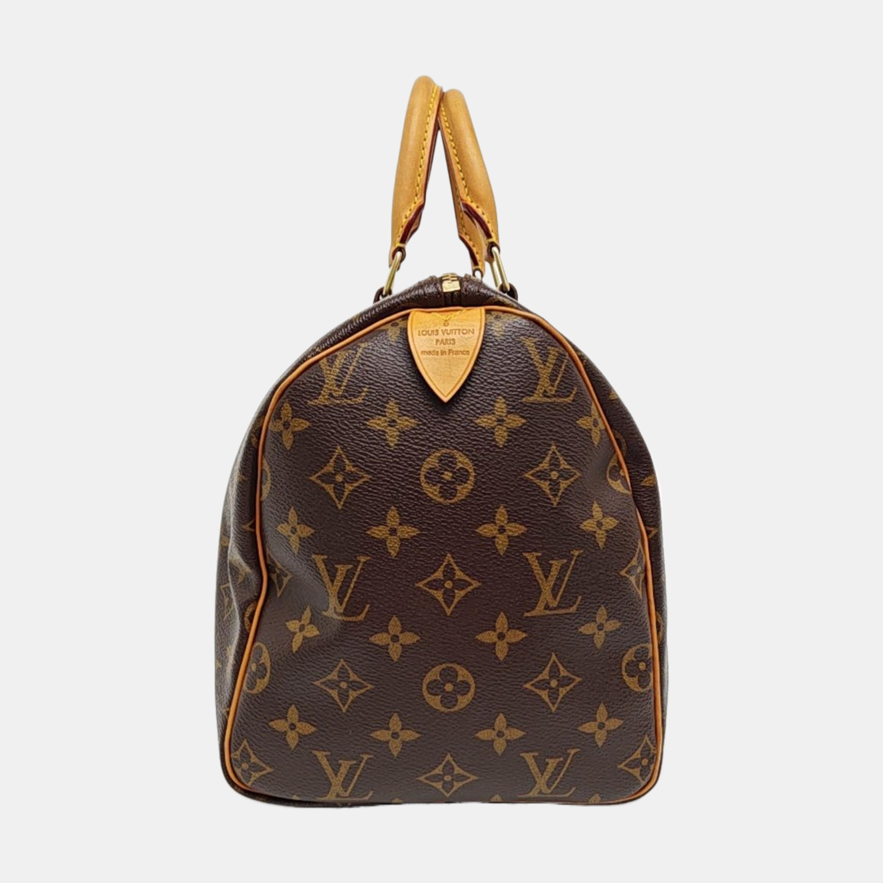 SPEEDY 30 Monogram Coated Canvas Brown