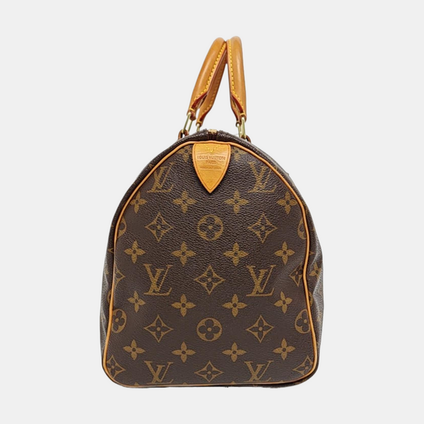 SPEEDY 30 Monogram Coated Canvas Brown