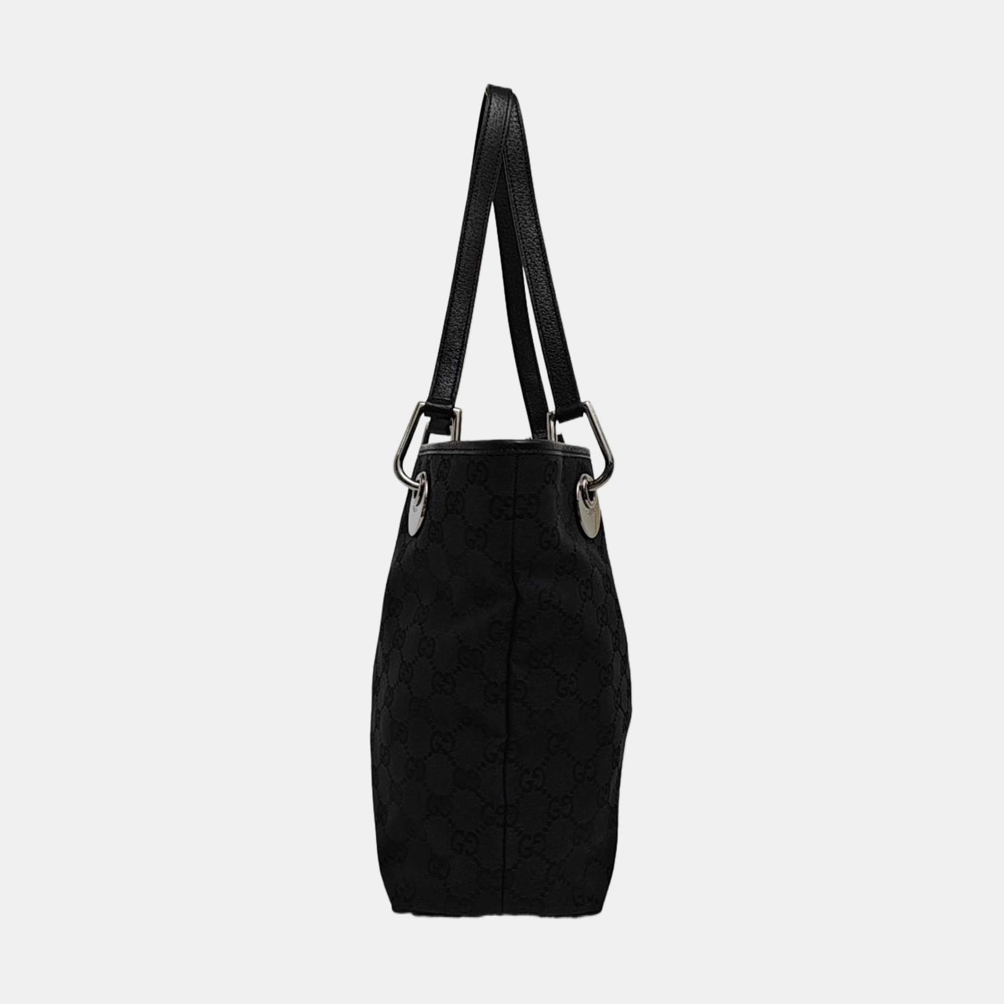 Full Moon Monogram Coated Canvas Black