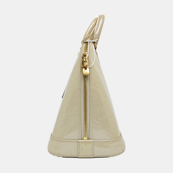 ALMA PM Patent Leather Beige