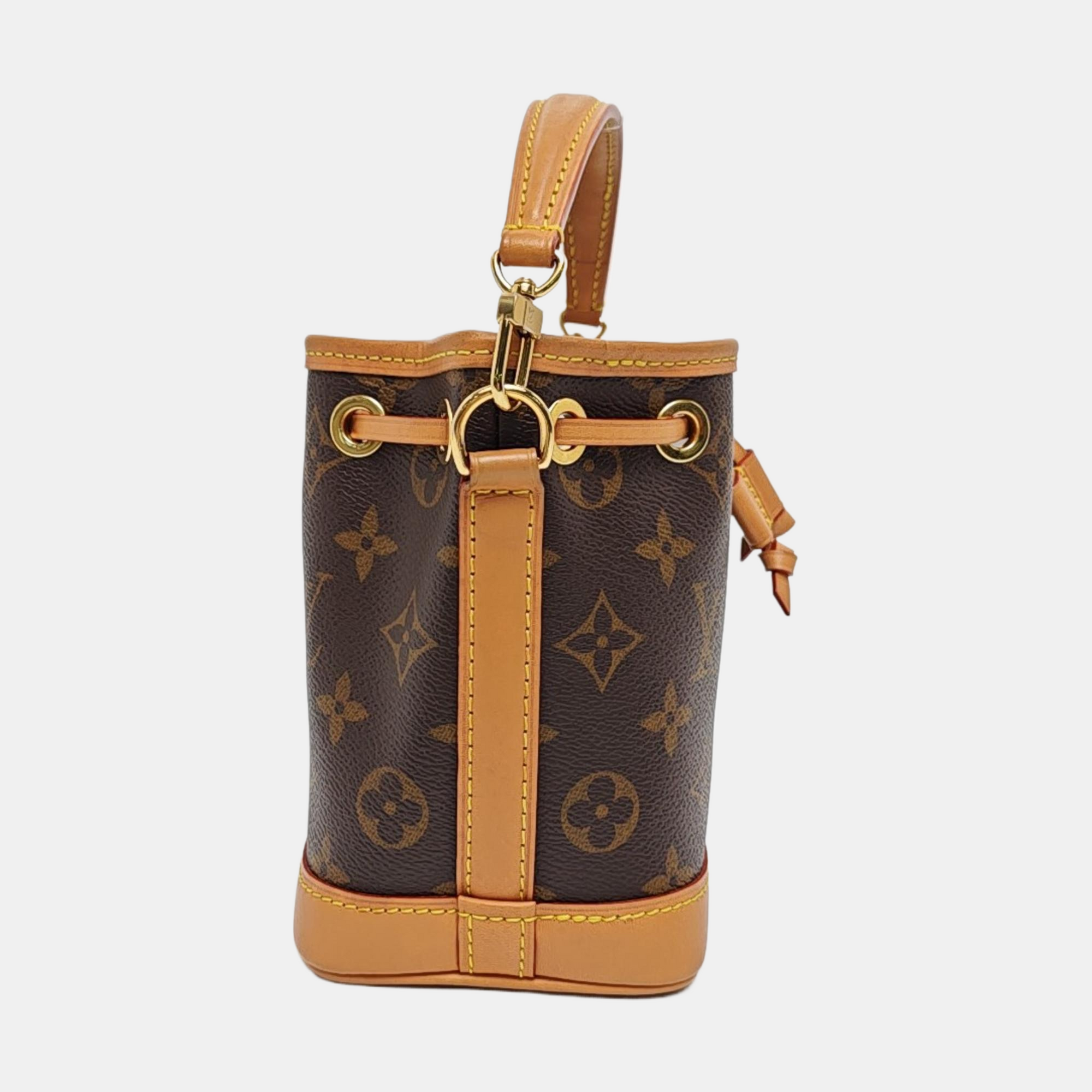 NOÉ Nano Monogram Coated Canvas Brown