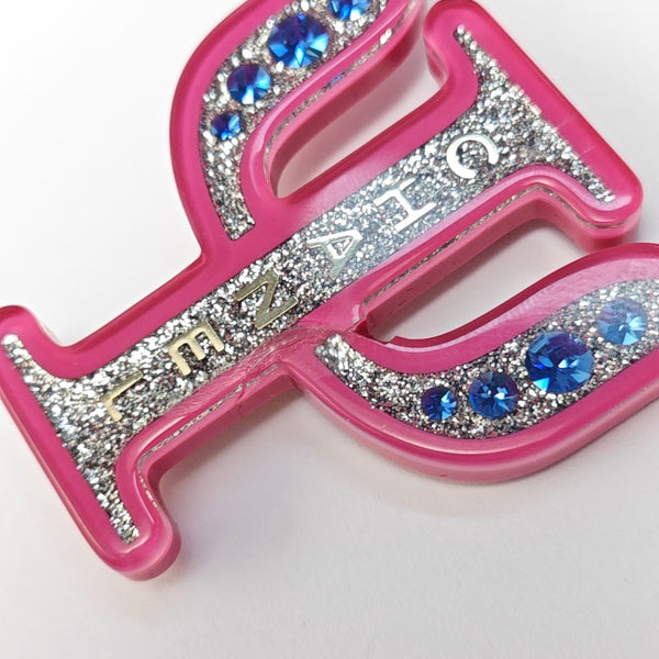 Synthetic Material Red Brooch