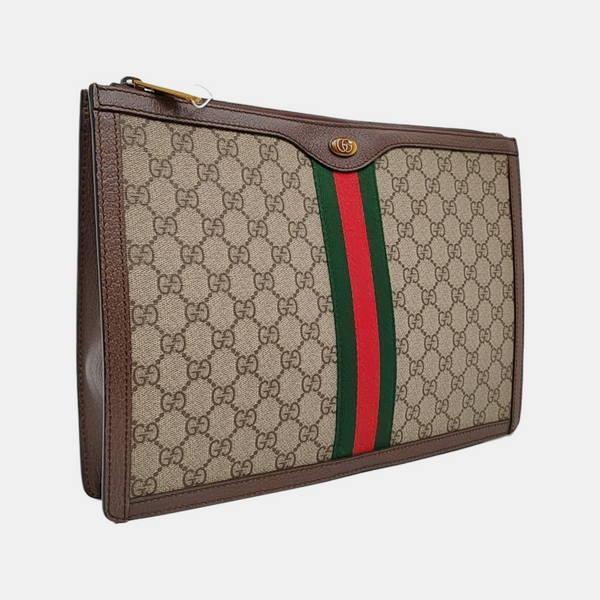 Authenticated pre-owned  Ophidia Monogram Coated Canvas Beige - Clutch at Looply