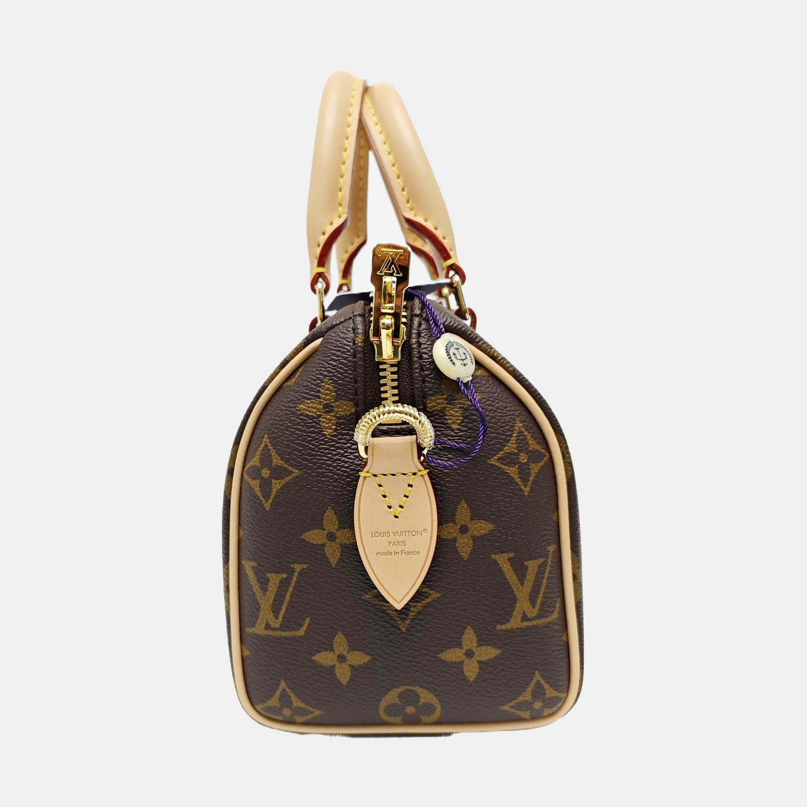 SPEEDY 20 Monogram Coated Canvas Brown