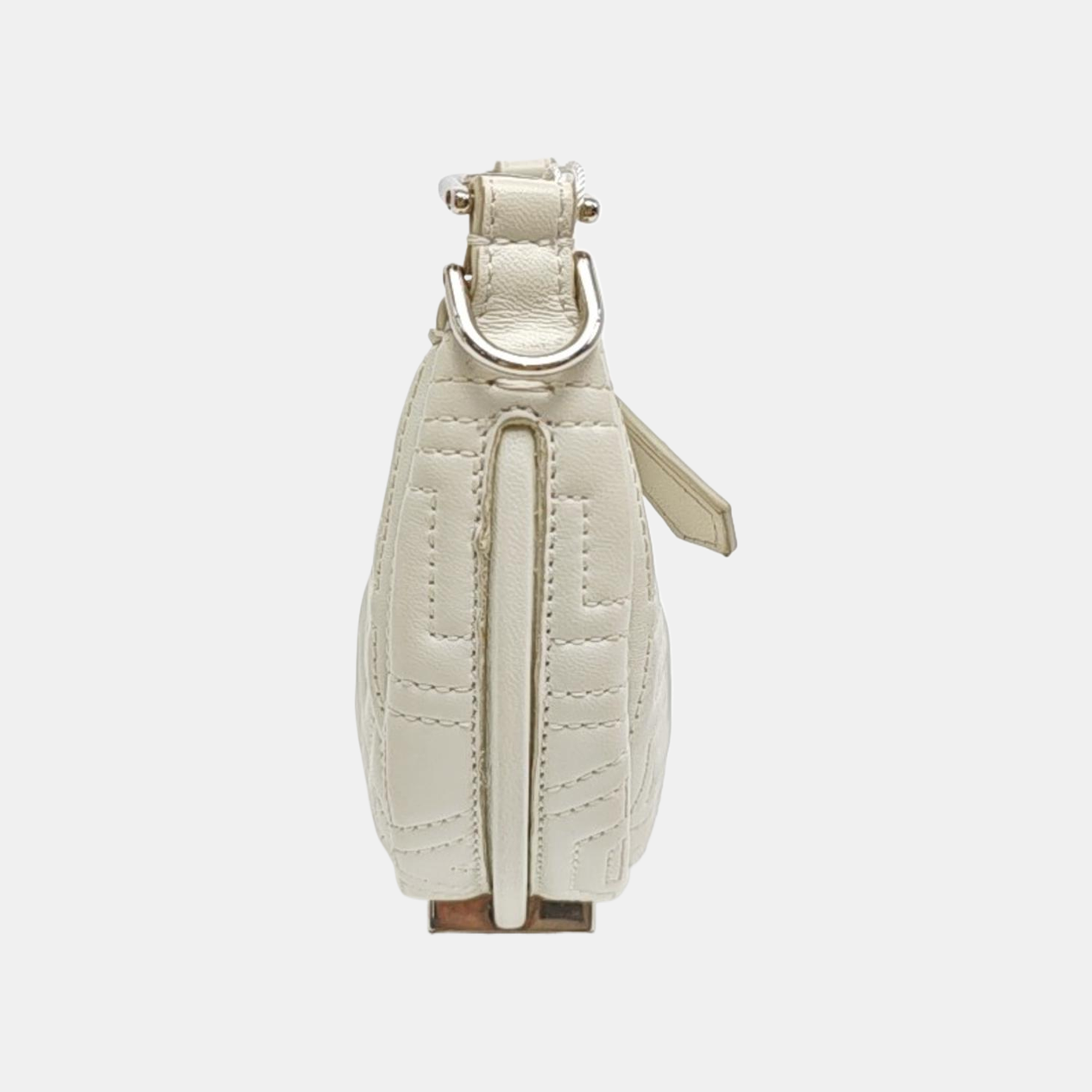 Quilted Calfskin Clutch White