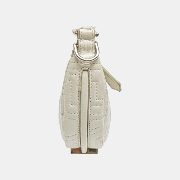 Quilted Calfskin Clutch White