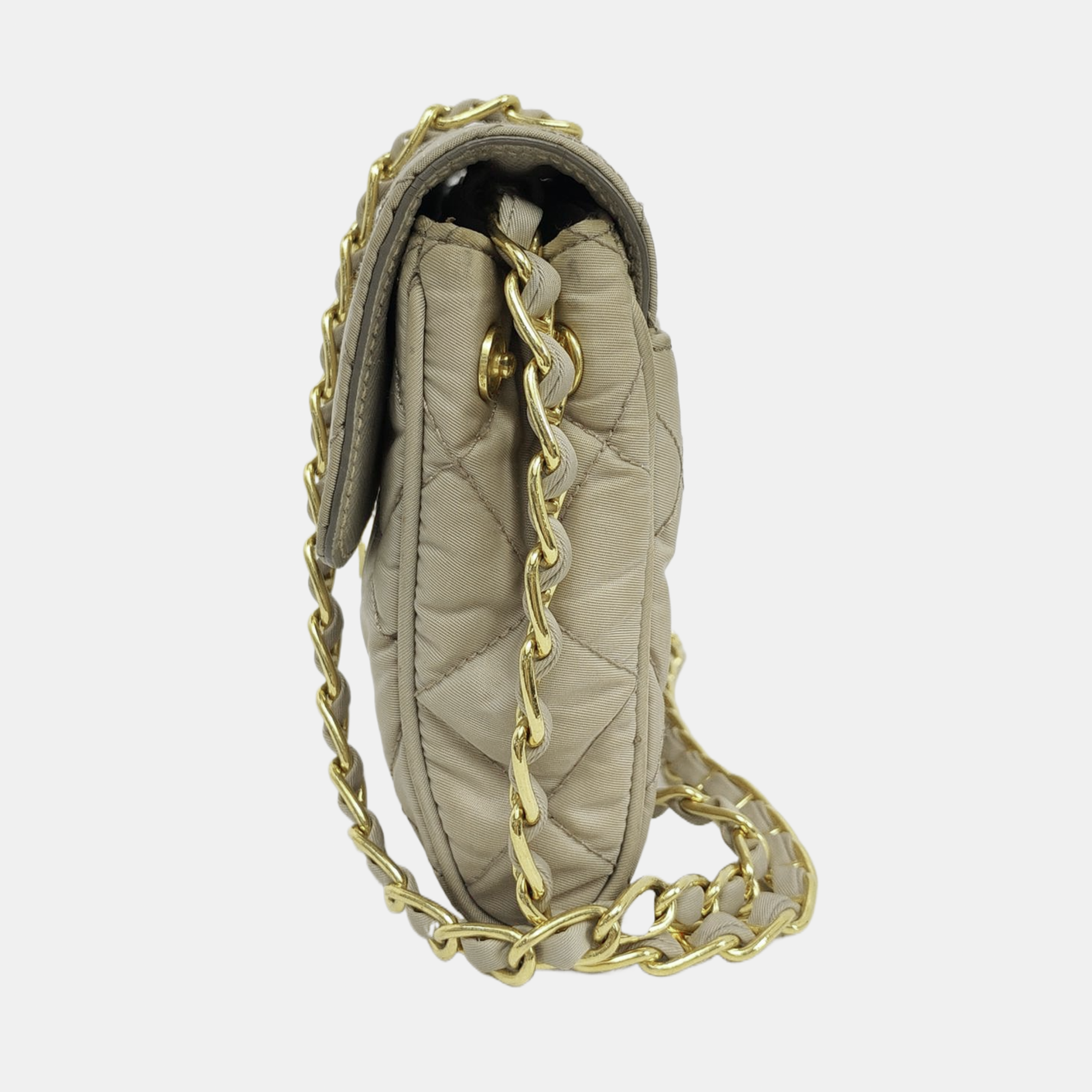 Quilted Nylon Beige