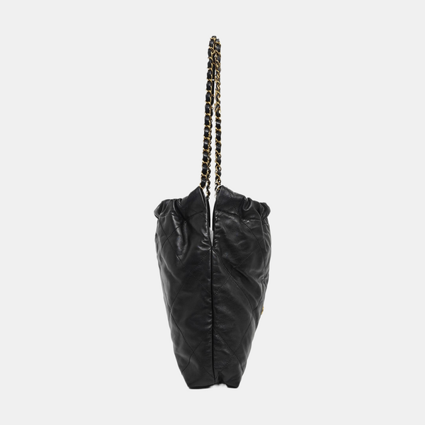 CHANEL 22 Small Quilted Calfskin Black