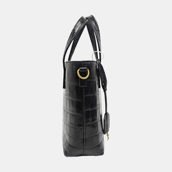 Calfskin Shoulder Bag Black