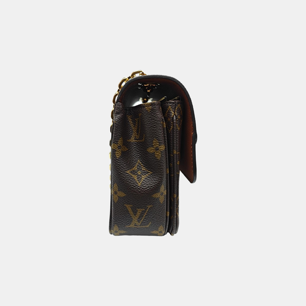 MARCEAU Monogram Coated Canvas Brown