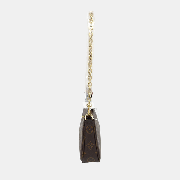 ACCESSOIRES GM Monogram Coated Canvas Brown