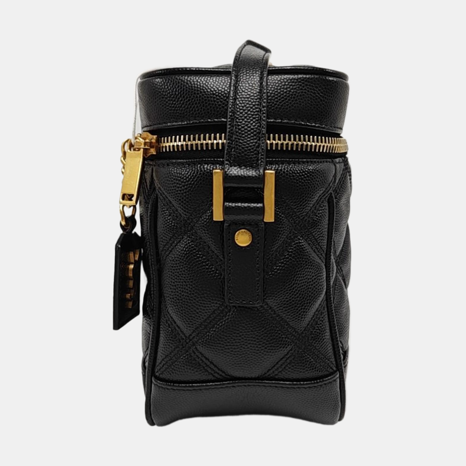 80'S VANITY Quilted Calfskin Black