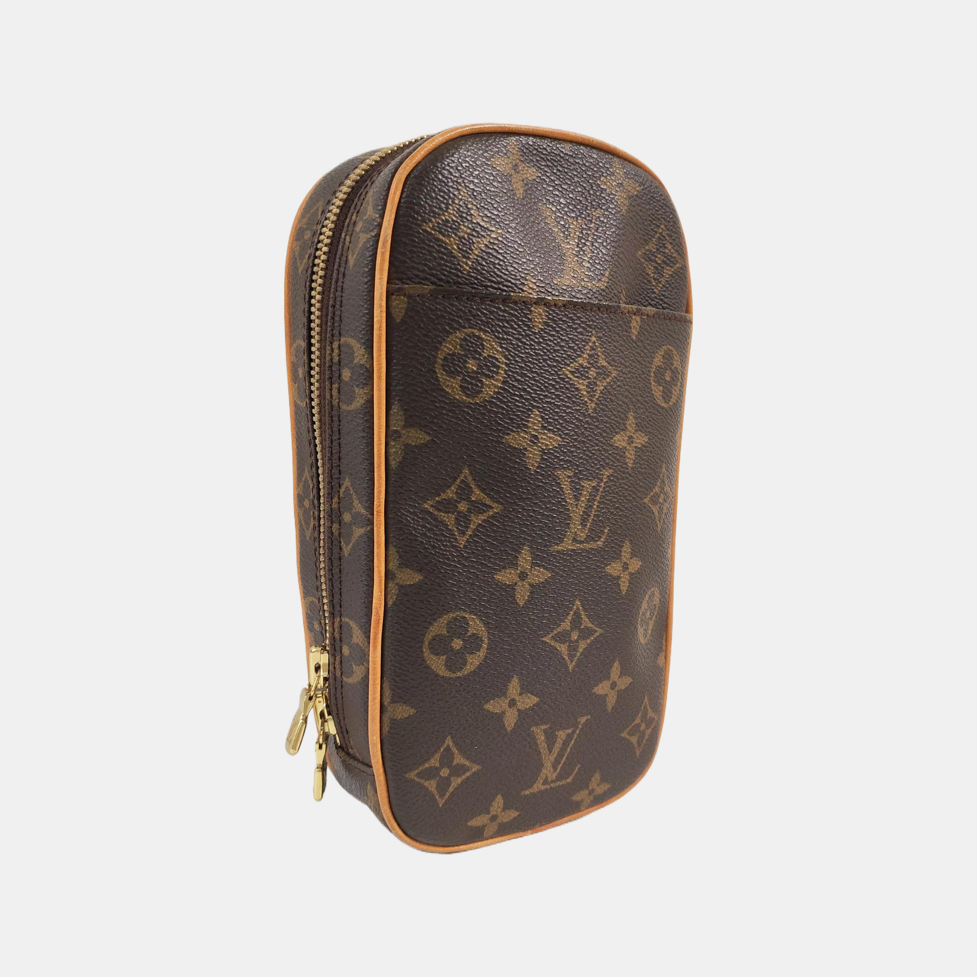GANGE Monogram Coated Canvas Brown
