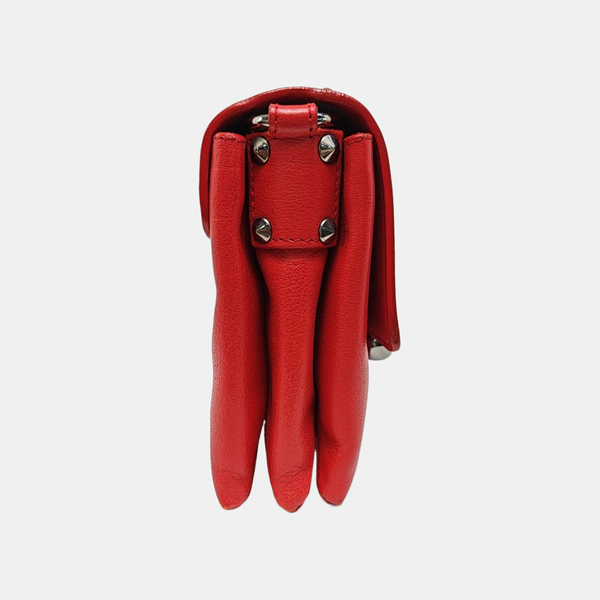 Calfskin Shoulder Bag Red