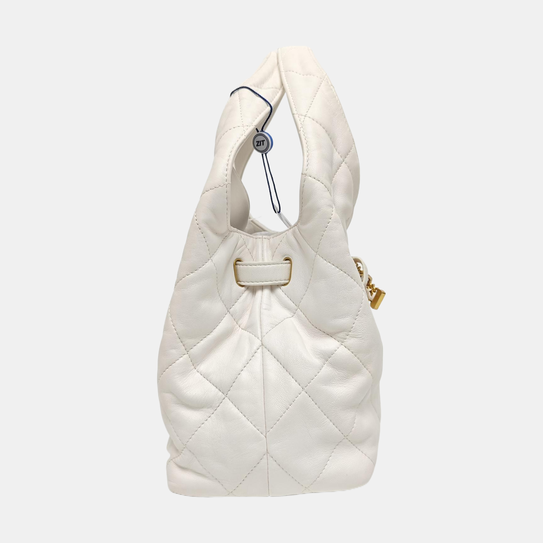 25P Quilted Lambskin White