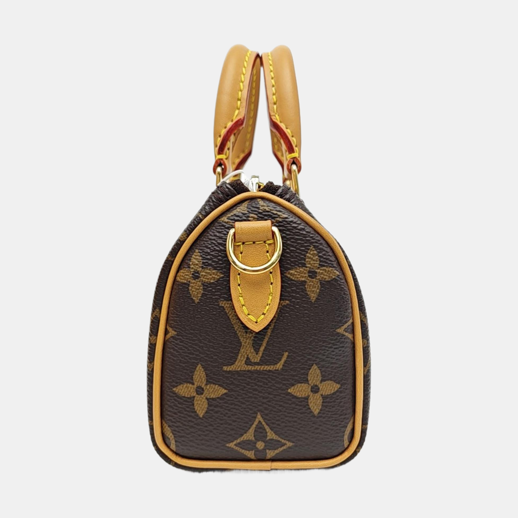 SPEEDY Nano Monogram Coated Canvas Brown