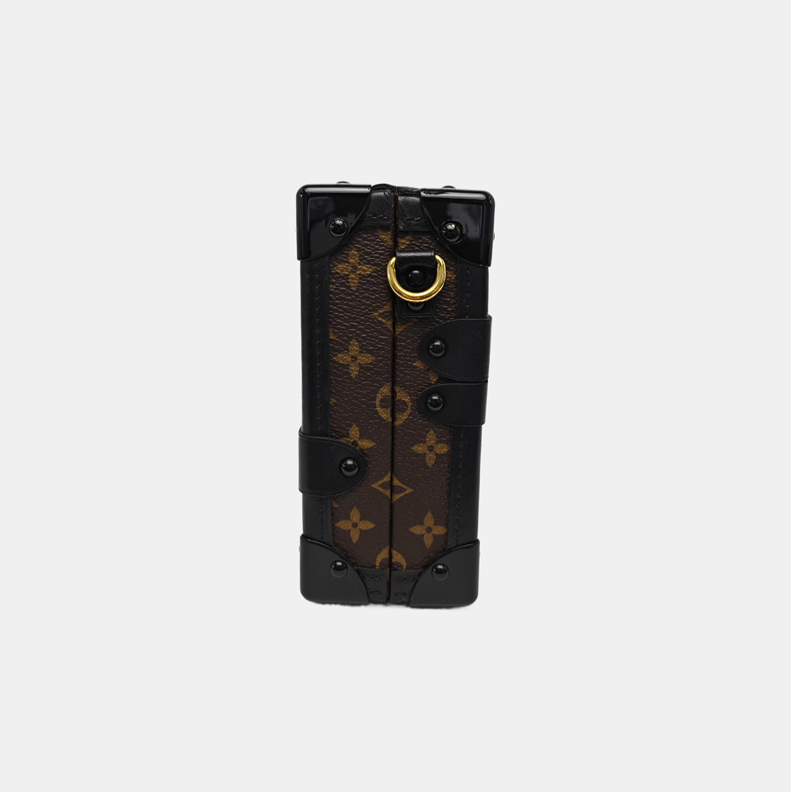 PETITE MALLE Monogram Coated Canvas Brown