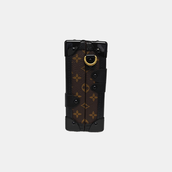 PETITE MALLE Monogram Coated Canvas Brown