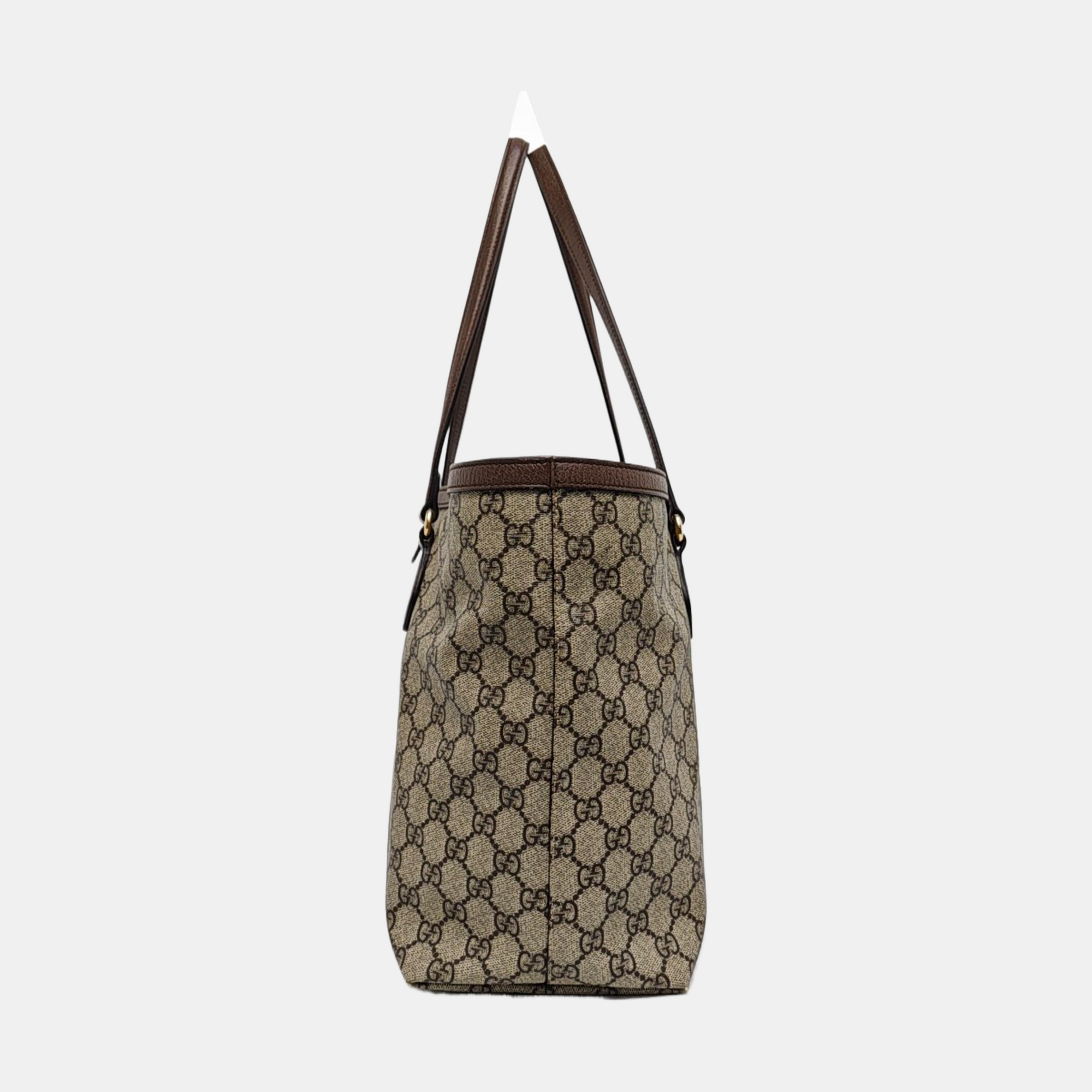 Ophidia Medium Monogram Coated Canvas Beige