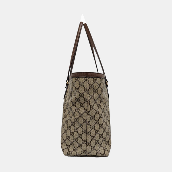 Ophidia Medium Monogram Coated Canvas Beige