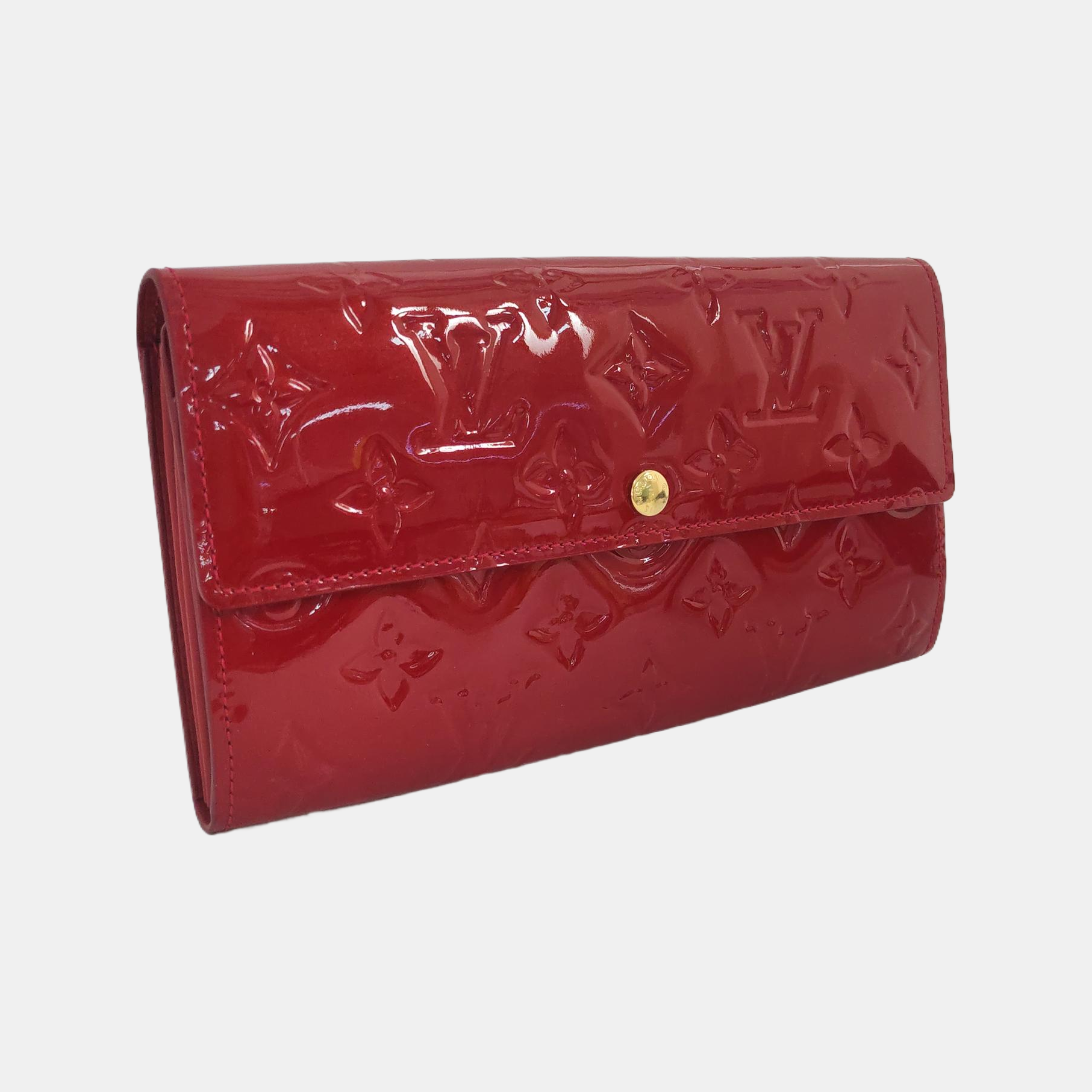 PORTE MONNAIE Patent Leather Red Wallet