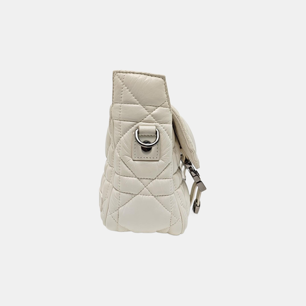 Authenticated pre-owned  Diorcamp Small Cannage Calfskin White - Shoulder Bag at Looply
