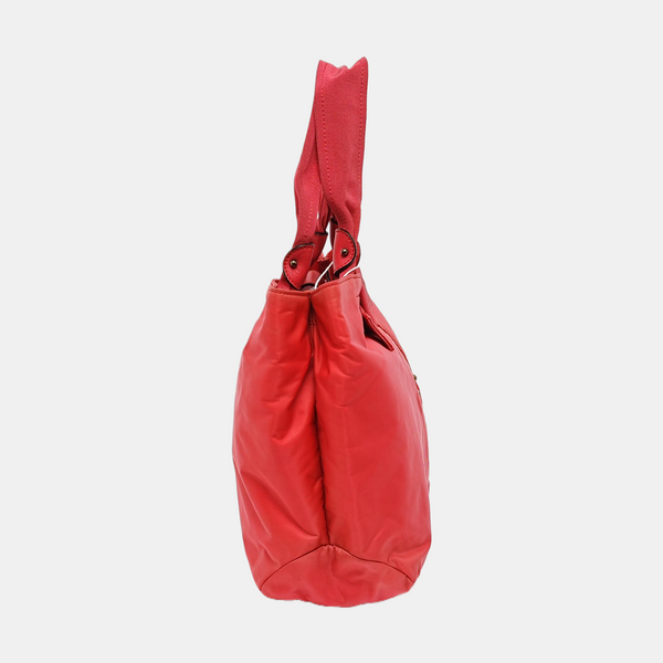 Nylon Top Handle Bag Pink
