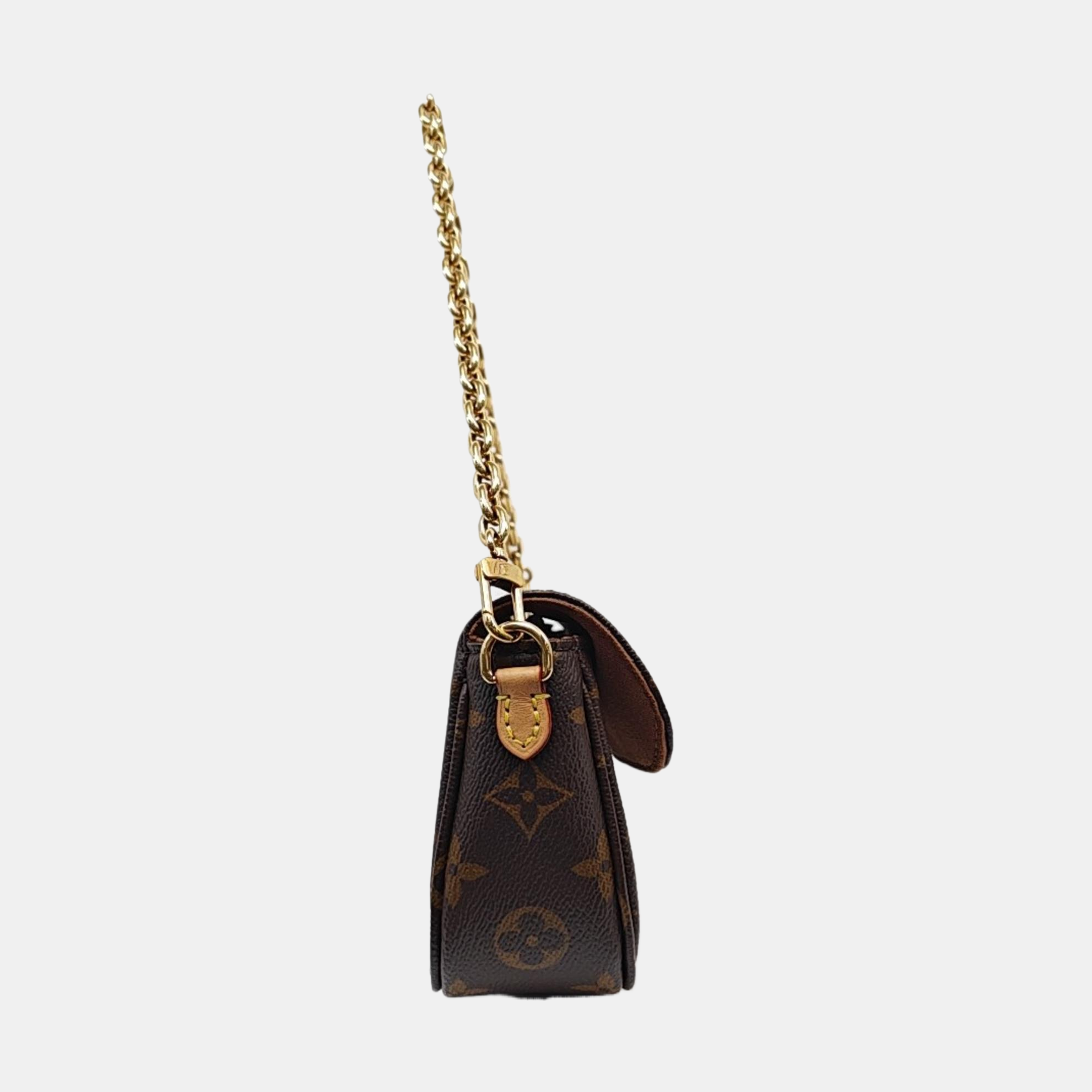 IVY Monogram Coated Canvas Brown