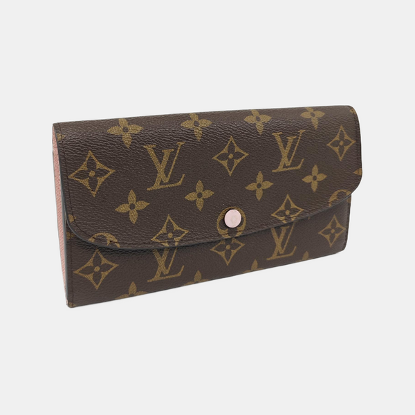 EMILIE Monogram Coated Canvas Brown Wallet