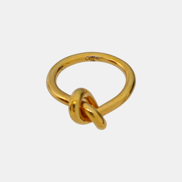 KNOT Metal Gold Ring EU 50
