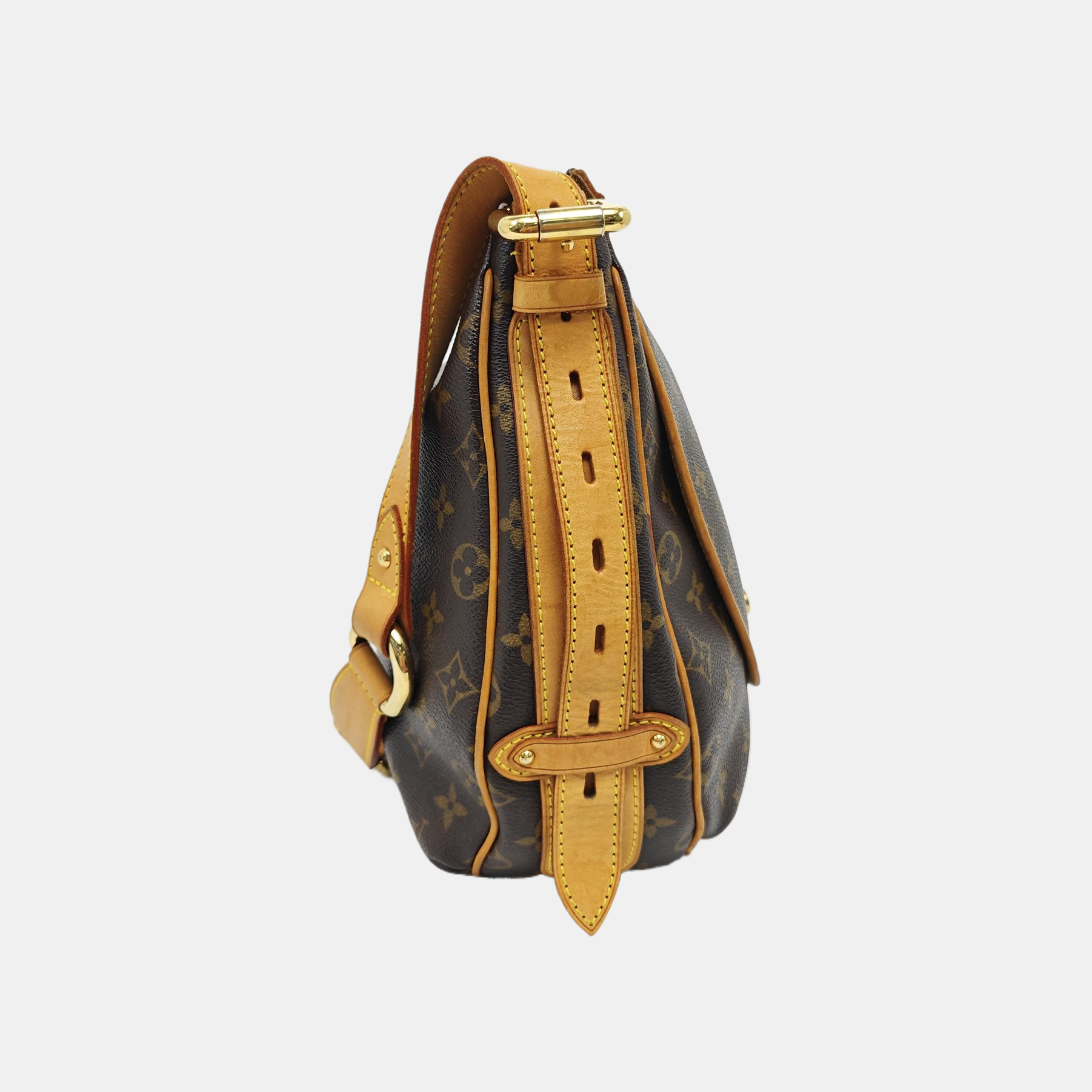 TULUM GM Monogram Coated Canvas Brown