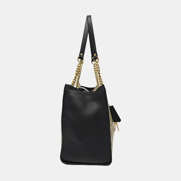 Padlock Medium Monogram Coated Canvas Brown