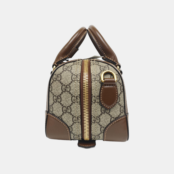 Monogram Coated Canvas Shoulder Bag Brown