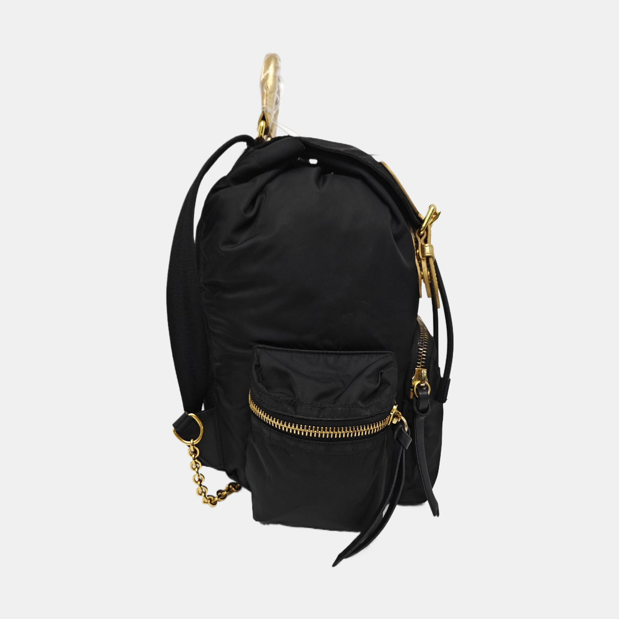 The Rucksack Medium Nylon Black