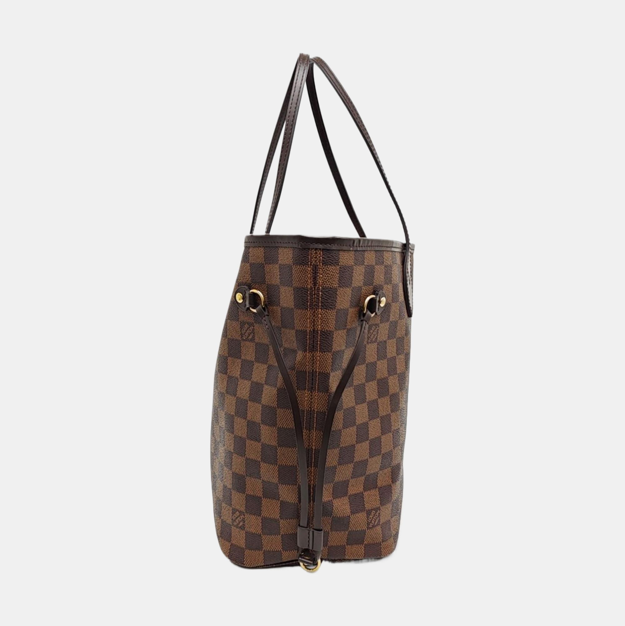 NEVERFULL MM Damier Ebene Coated Canvas Brown