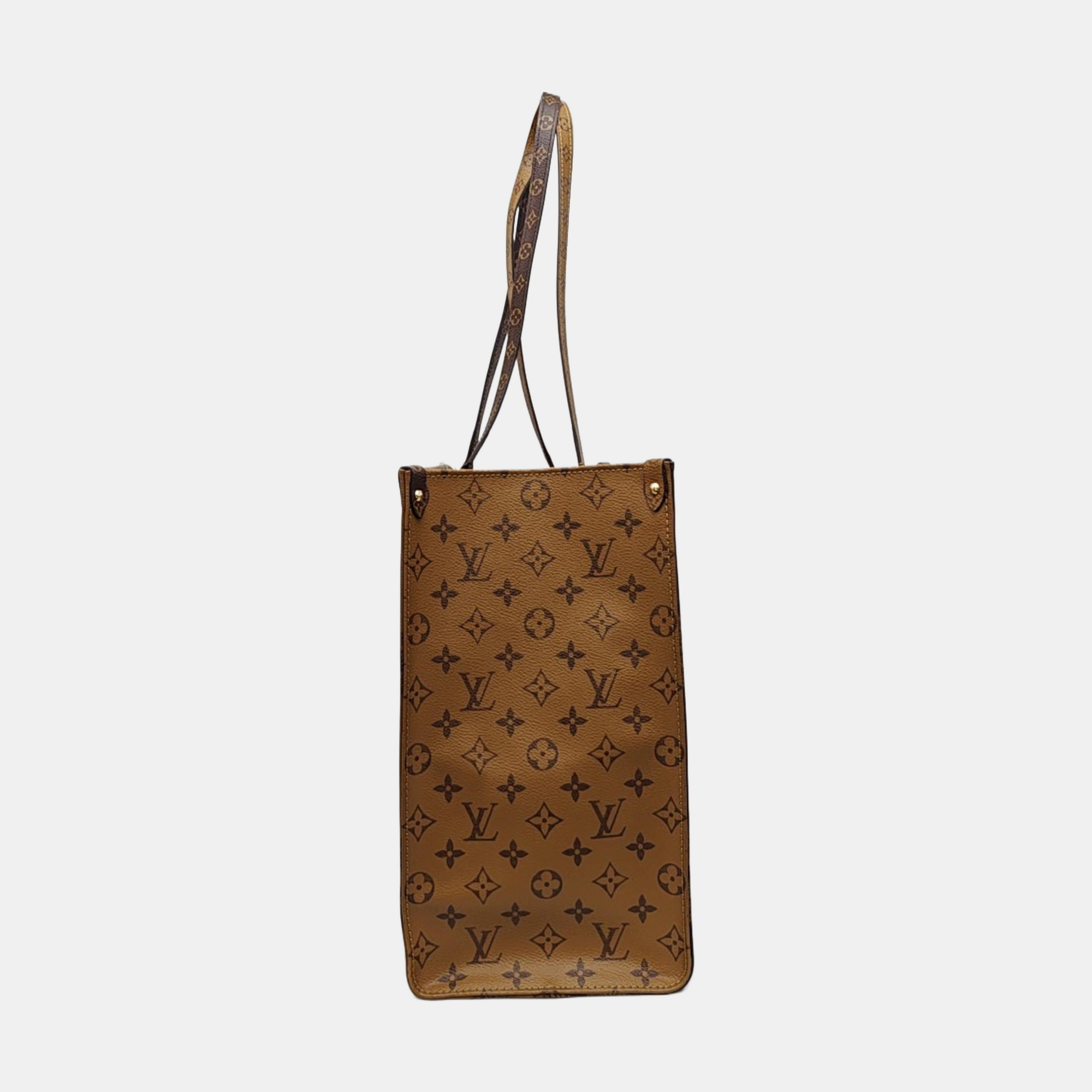 ONTHEGO GM Monogram Coated Canvas Brown