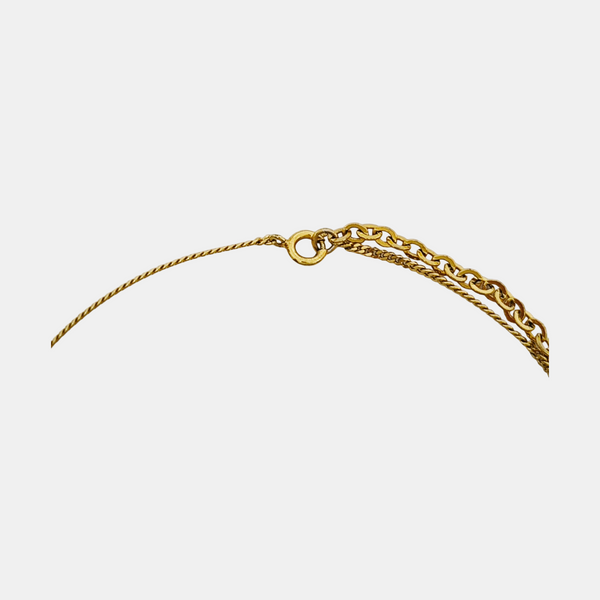 Petit CD Metal Gold Necklace