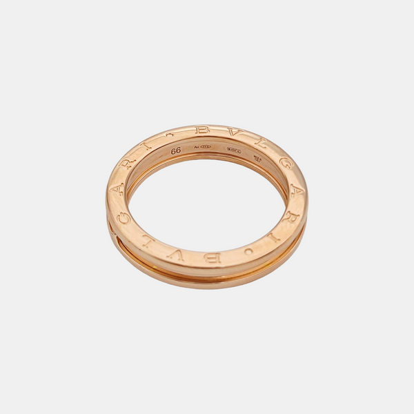 B.ZERO1 18k Rose Gold Ring EU 66