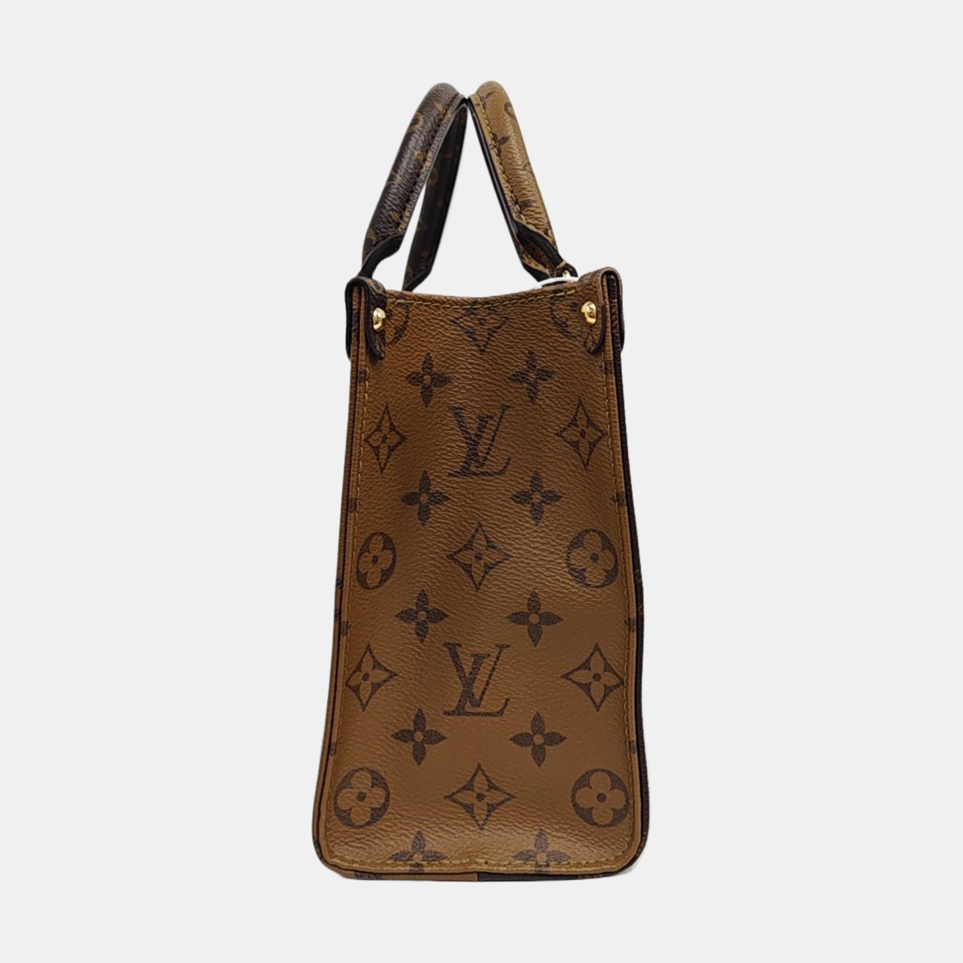 ONTHEGO PM Monogram Coated Canvas Brown