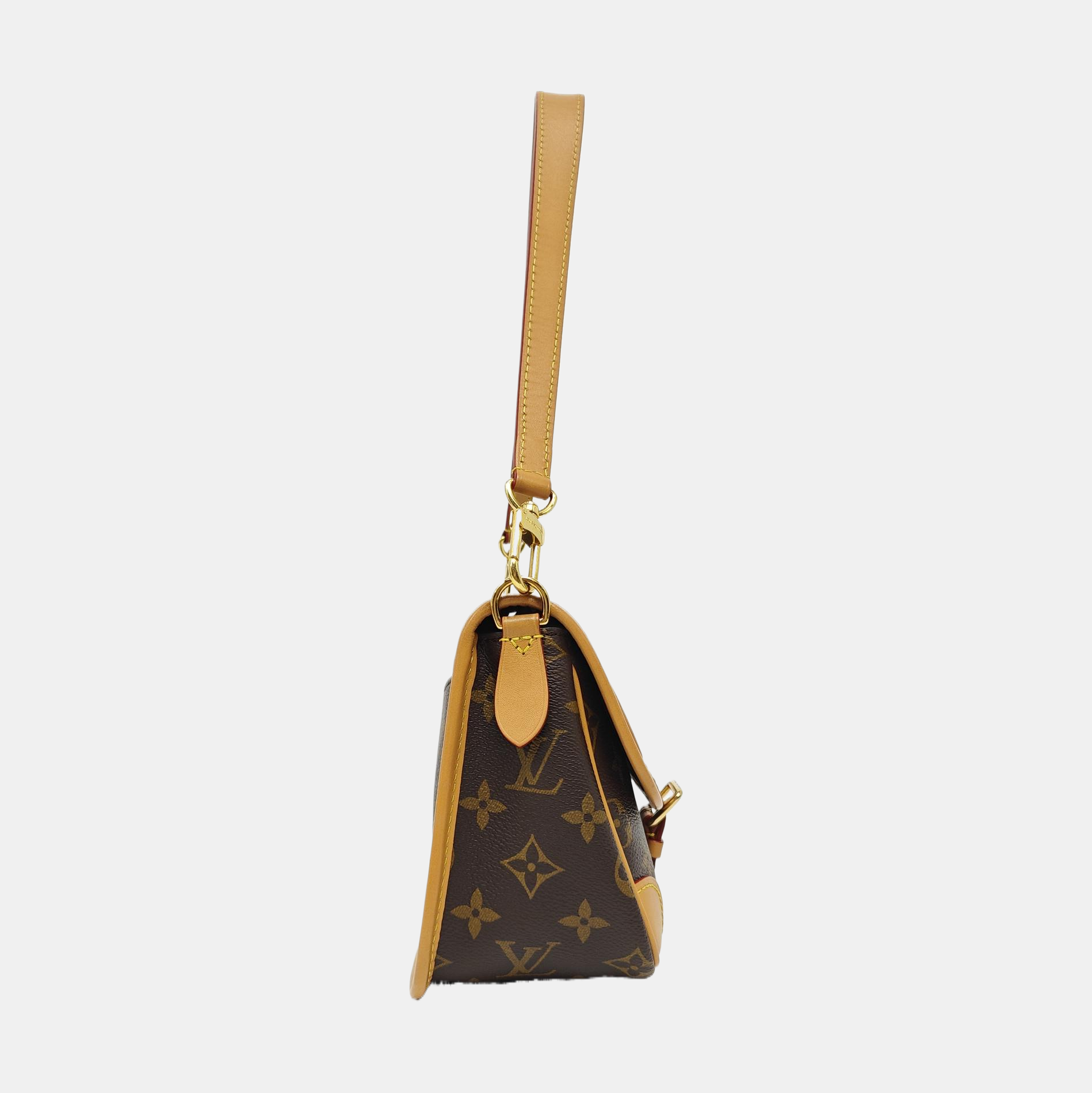 DIANE Monogram Coated Canvas Brown