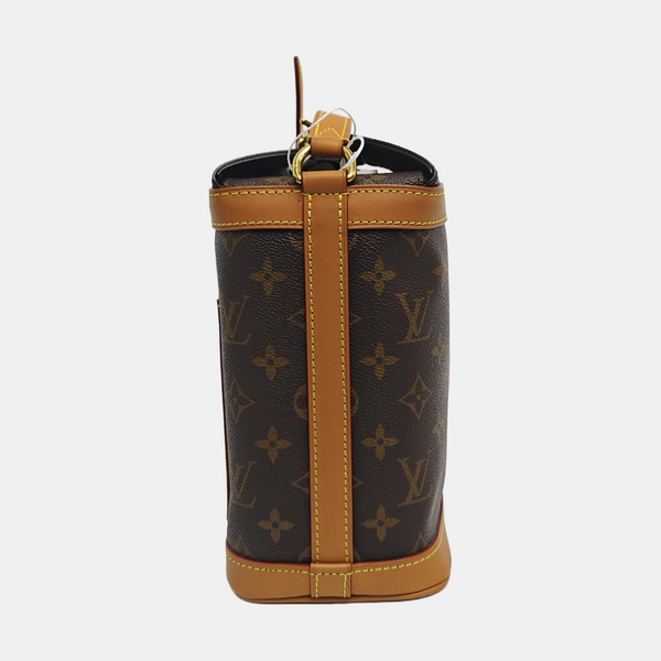 MILK BOX Monogram Coated Canvas Brown